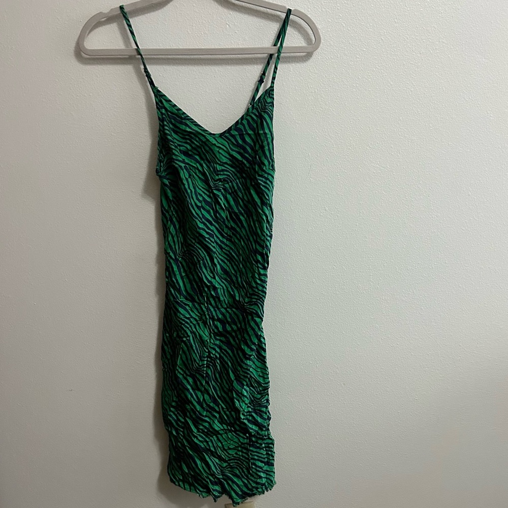 Nation LTD green zebra print dress